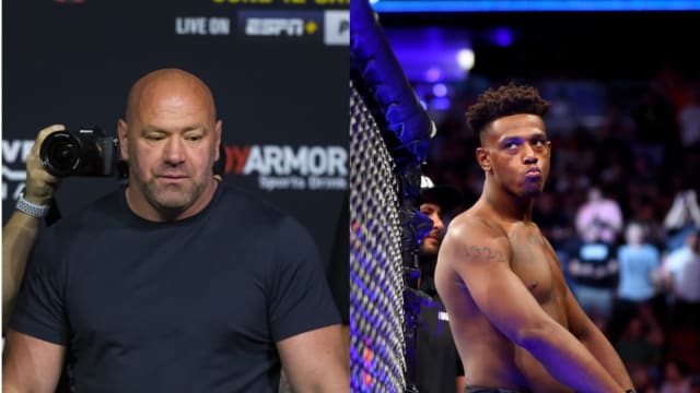 UFC CEO Dana White and former light heavyweight champion Jamahal Hill.